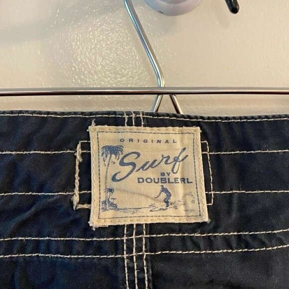 Surf By Double RL RRL Mens Board Shorts Swim Blue Red Drawstring 100% Cotton 34 - Picture 4 of 6